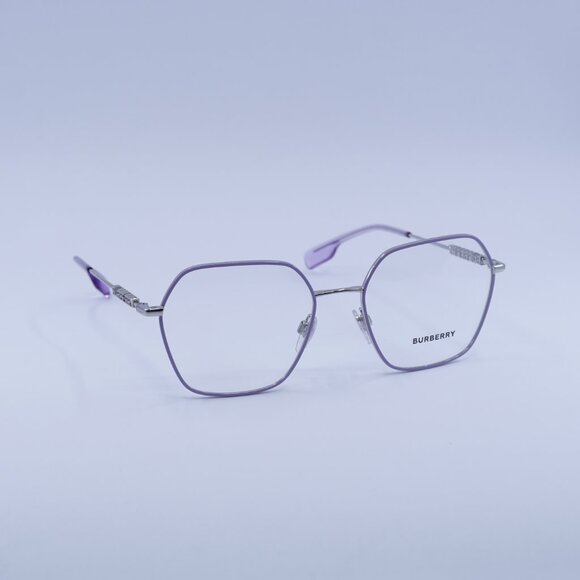 Burberry BE1381 1345 Eyeglasses Lilac/Silver 54mm Geometric Frame - Picture 6 of 10